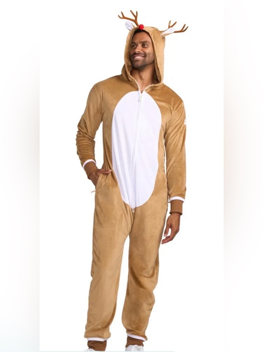 Tipsy Elves Rudolph the Red-Nosed Reindeer Jumpsuit Costume. NEW Large Unisex